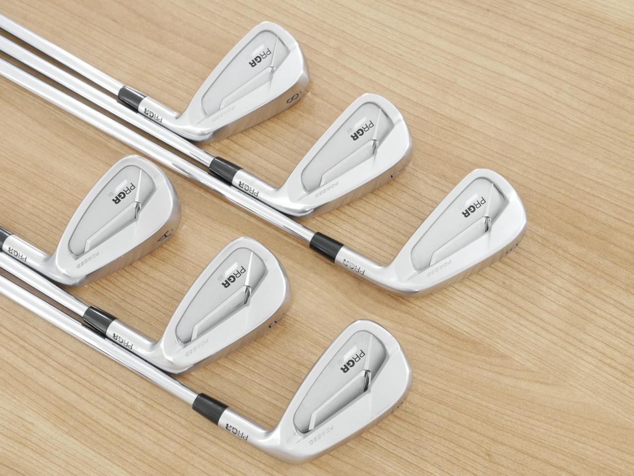 Iron set : PRGR : ชุดเหล็ก PRGR 03 Forged (รุ่นปี 2023 ตีง่าย ไกลมากๆๆ) มีเหล็ก 6-Pw,AW (6 ชิ้น) ก้านเหล็ก Project X 6.0 Flex SX