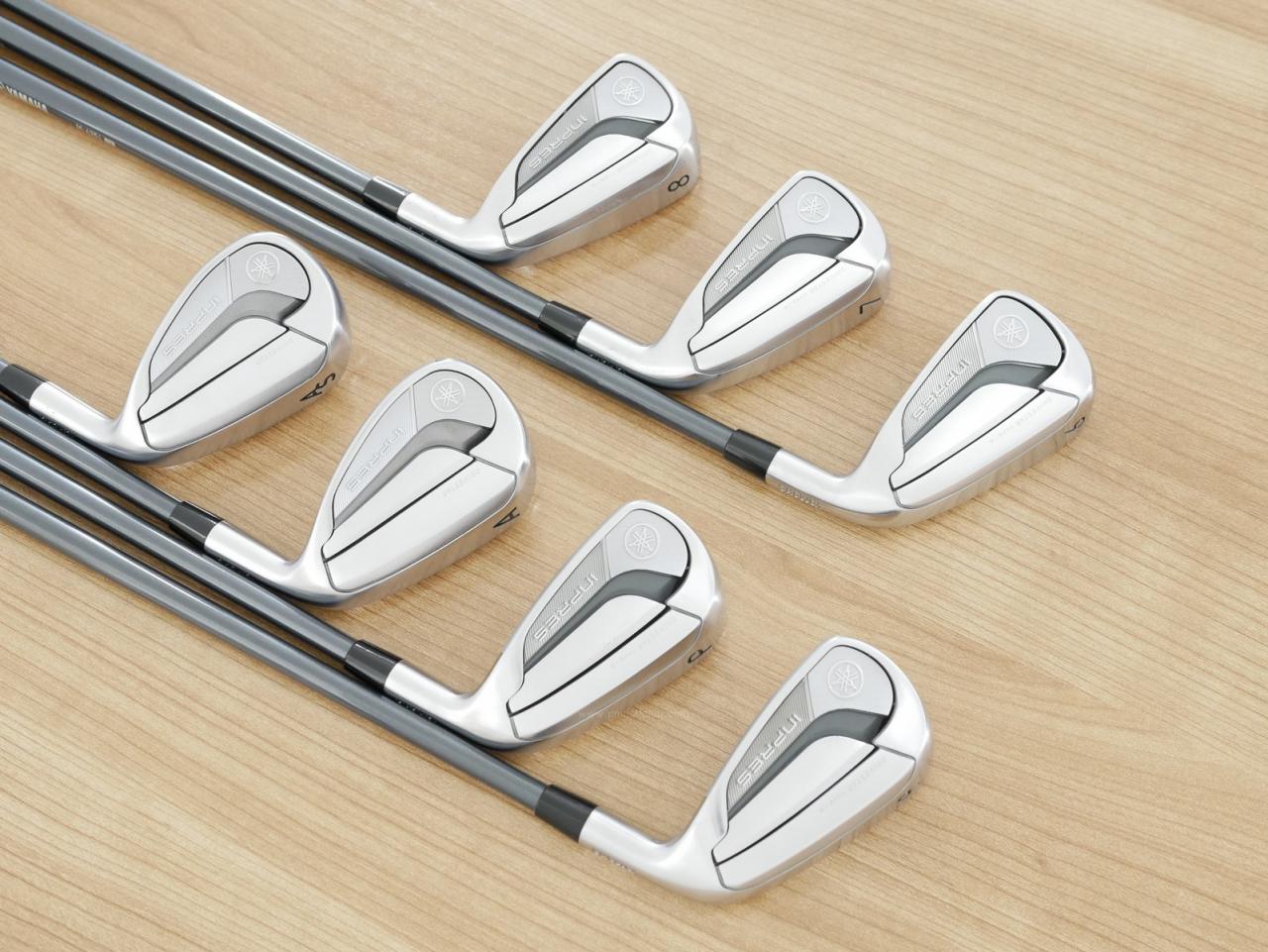 Iron set : Yamaha : ชุดเหล็ก Yamaha Inpres DriveStar Type S (รุ่นล่าสุด ออกปี 2024 ตีไกลที่สุด ไกลกว่าเหล็กทั่วไป 2 เบอร์ หน้าเด้งมากๆ) มีเหล็ก 6-Pw,Aw,As (7 ชิ้น) ก้านกราไฟต์ Fujikura Speeder NX M-425i Flex SR