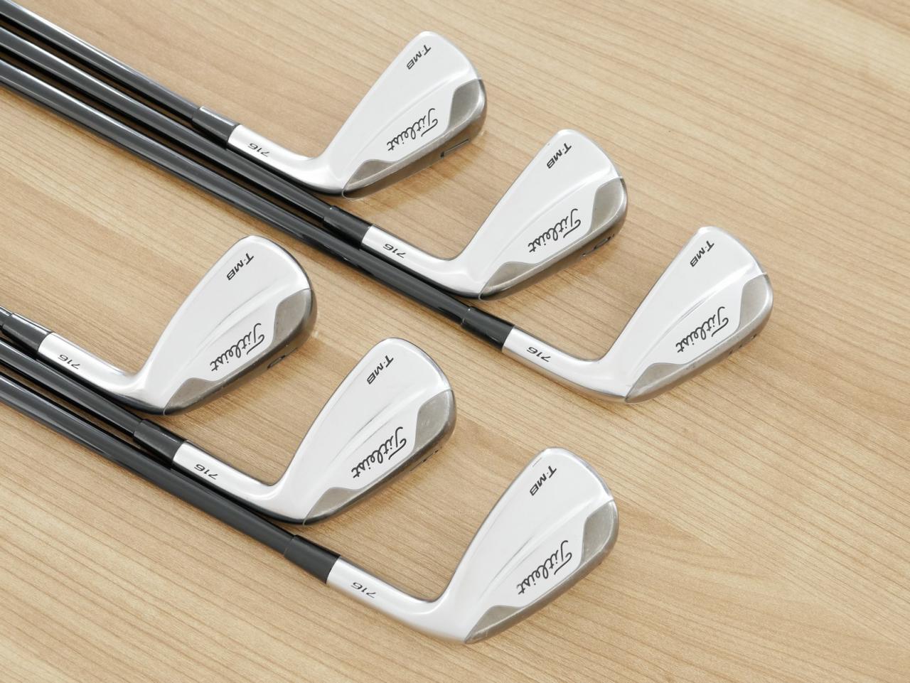 Iron set : Titleist : ชุดเหล็ก Titleist 716 T-MB Forged (ออกปี 2016) มีเหล็ก 5-Pw (6 ชิ้น) ก้านกราไฟต์ Mitsubishi TENSEI AM2 Flex R