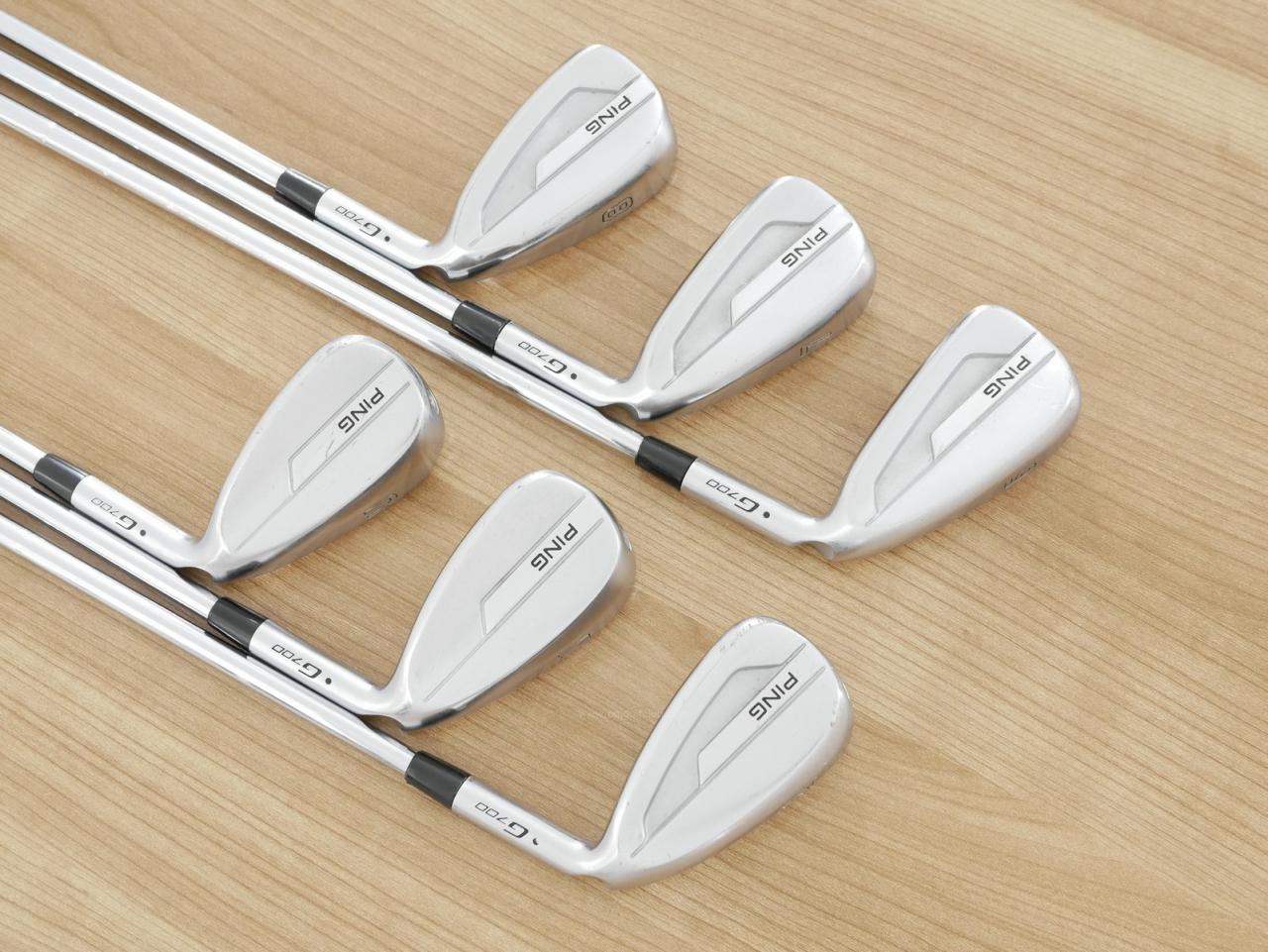 Iron set : Ping : ชุดเหล็ก Ping G700 (ปี 2019 Japan Spec. ใบใหญ่ ง่ายที่สุด ไกลที่สุดของ Ping) มีเหล็ก 6-Pw,Aw (6 ชิ้น) ก้านเหล็ก NS Pro ZELOS 6 Flex R