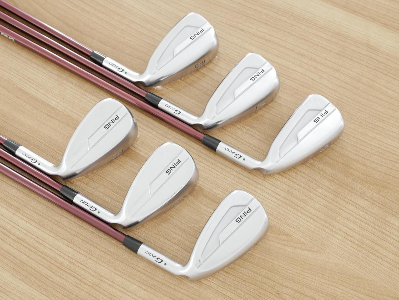 Iron set : Ping : ชุดเหล็ก Ping G700 (ปี 2019 Japan Spec. ใบใหญ่ ง่ายที่สุด ไกลที่สุดของ Ping) มีเหล็ก 6-Pw,Aw (6 ชิ้น) ก้านกราไฟต์ Mitsubishi FUBUKI Flex R