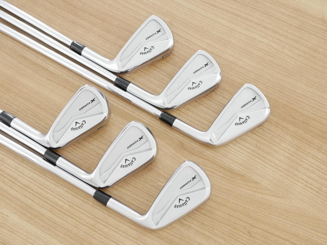 Iron set : Callaway : ชุดเหล็ก Callaway X Forged (รุ่นล่าสุด ปี 2024 นุ่ม แน่น หล่อมาก) มีเหล็ก 5-Pw (6 ชิ้น) ก้านเหล็ก NS Pro Modus 120 Flex S