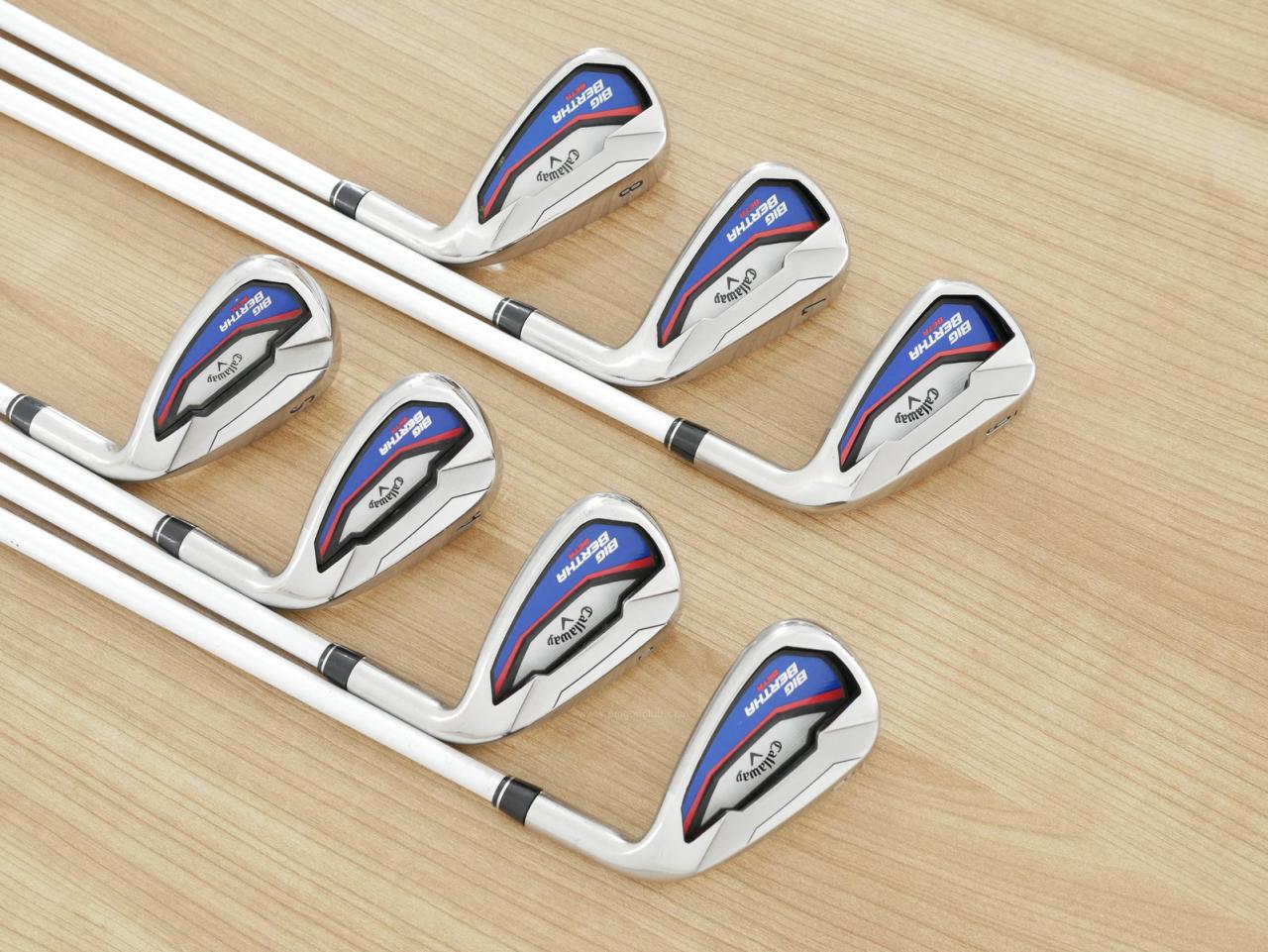 Iron set : Callaway : ชุดเหล็ก Callaway Big Bertha Beta (ใบใหญ่ ตีง่ายมาก) มีเหล็ก 6-Pw,Aw,Sw (7 ชิ้น) ก้านกราไฟต์ Fujikura Air Speeder Flex SR