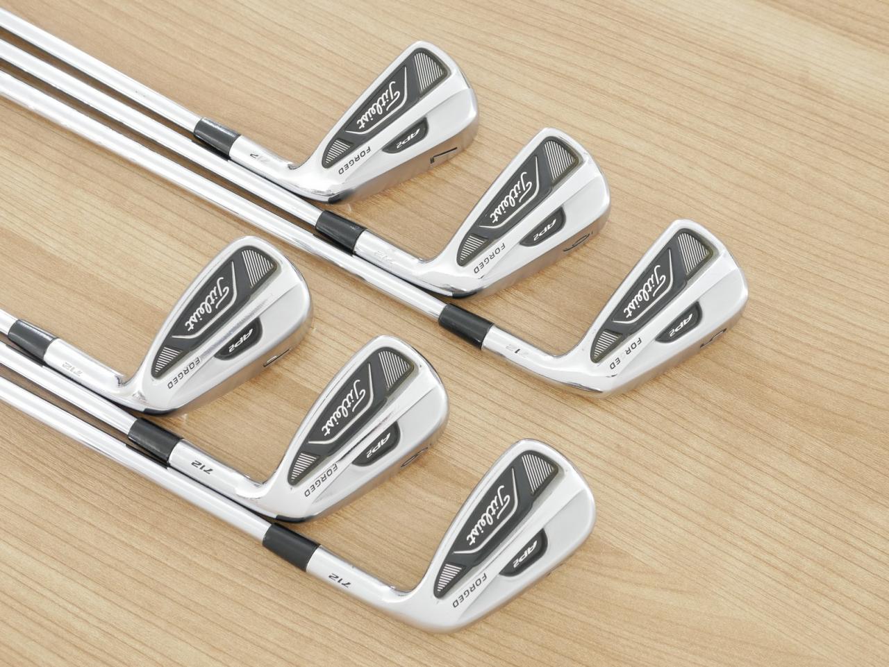 Iron set : Titleist : **มีตำหนิ** ชุดเหล็ก Titleist AP2 712 Forged มีเหล็ก 5-Pw (6 ชิ้น) ก้านเหล็ก Shimada K'S-7001 Flex R