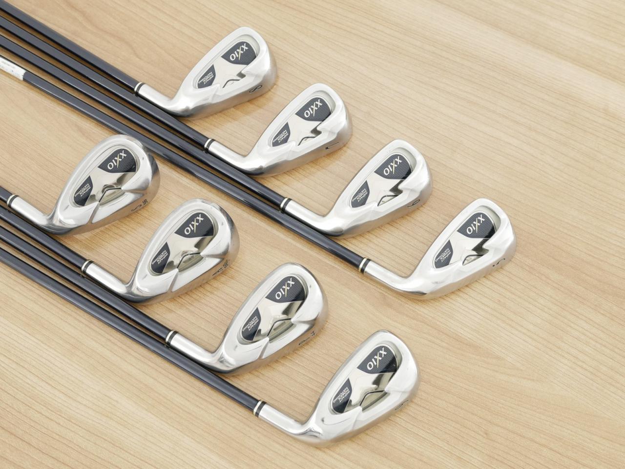 Iron set : XXIO : ชุดเหล็ก XXIO Impact Power Matching 5 มีเหล็ก 5-Pw,Aw,Sw (8 ชิ้น) ก้านกราไฟต์ MP-500 Flex SR
