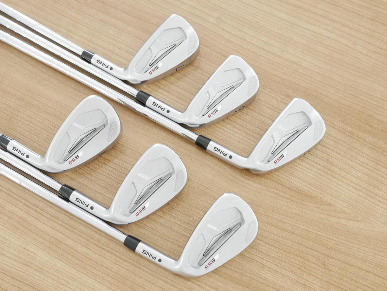 Iron set : Ping : ชุดเหล็ก Ping S55 มีเหล็ก 5-Pw (6 ชิ้น) ก้านเหล็ก KBS Tour 110 Flex R