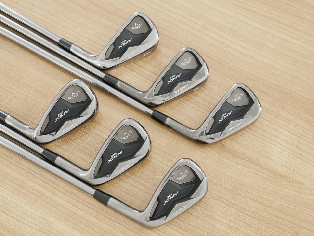 Iron set : Callaway : ชุดเหล็ก Callaway APEX Pro Forged Black (หายาก ออกปี 2019) มีเหล็ก 5-Pw (6 ชิ้น) ก้านเหล็ก NS Pro Modus 120 Flex S
