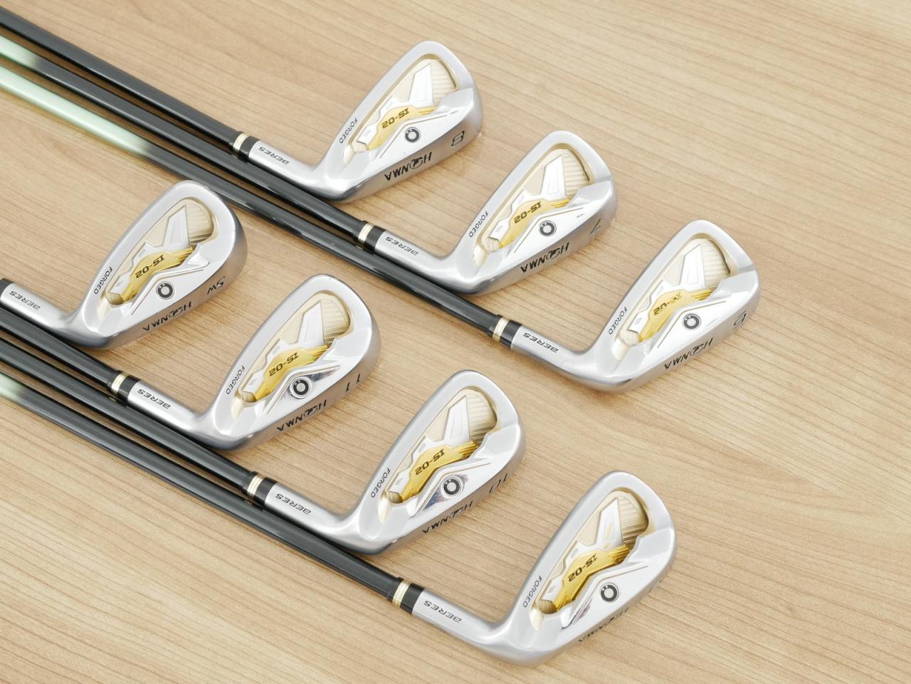 Iron set : Honma : ชุดเหล็ก Honma Beres IS-02 (หน้าเด้ง Forged) มีเหล็ก 6-11,Sw (7 ชิ้น เทียบเท่า 5-Pw,Sw) ก้าน ARMRQ 6 (45) Flex R (2 ดาว)