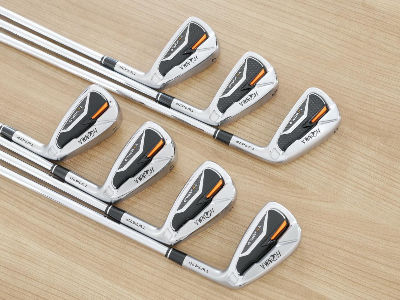 Iron set : Honma : ชุดเหล็ก Honma Tour World TW747P (รุ่นปี 2019) มีเหล็ก 5-11 (7 ชิ้น) ก้านเหล็ก NS Pro 950 Flex R