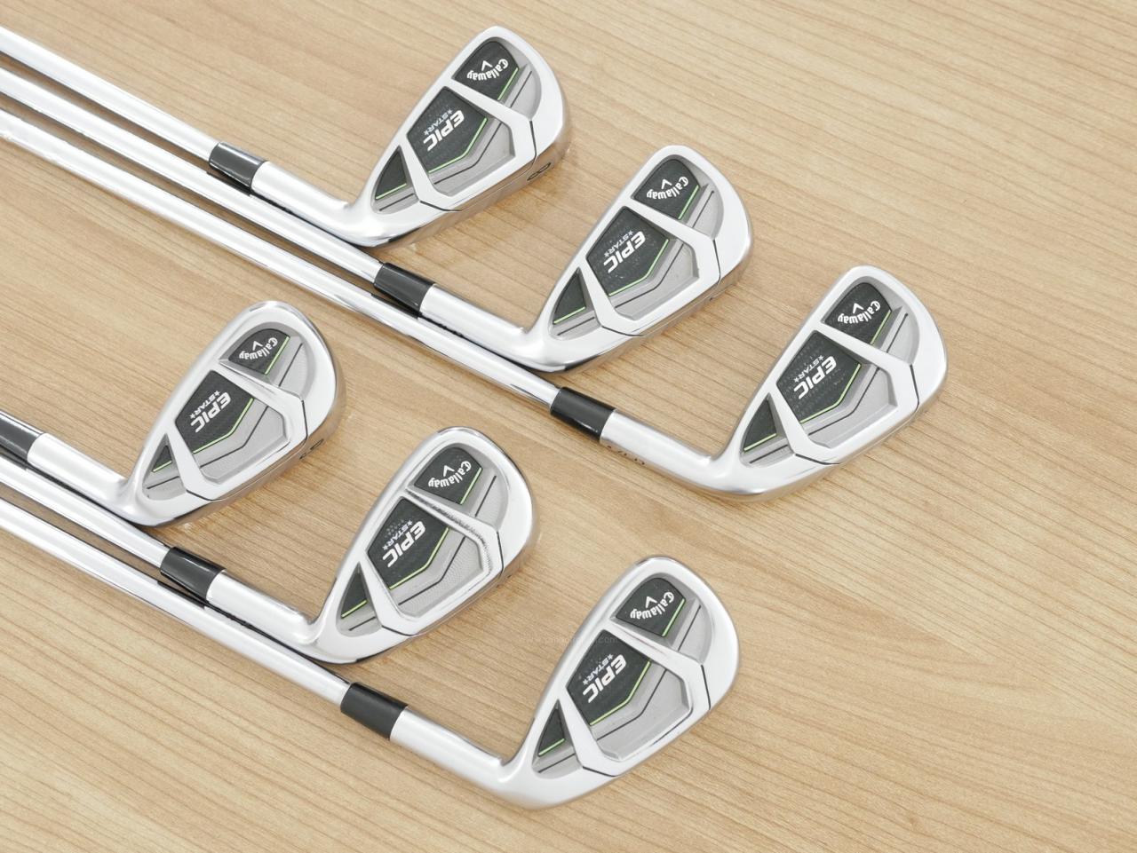 Iron set : Callaway : ชุดเหล็ก Callaway EPIC Star (ปี 2018 หน้าเด้ง โกงองศา ตีไกลมากๆ) มีเหล็ก 6-Pw,Aw (6 ชิ้น) ก้านเหล็ก NS Pro 850 Flex R