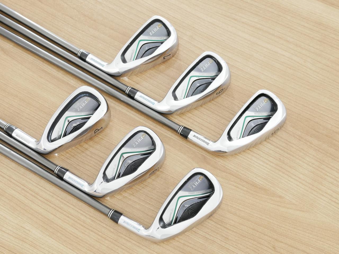 Iron set : Tourstage : ชุดเหล็ก Tourstage PHYZ (ซีรี่ย์ท๊อป ใบใหญ่ ตีง่าย ไกล) มีเหล็ก 5-Pw (6 ชิ้น) ก้านกราไฟต์ Flex R