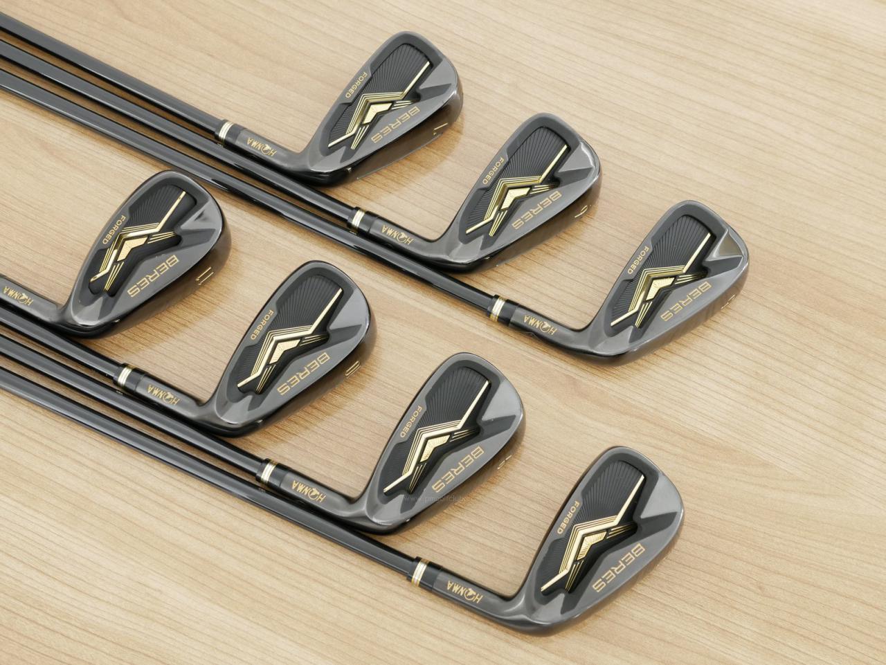 Iron set : Honma : ชุดเหล็ก Honma Beres Black Forged (ออกปี 2022 สวยมากๆ) มีเหล็ก 5-11 (7 ชิ้น เทียบเท่า 4-Pw) ก้าน ARMRQ MX Flex R