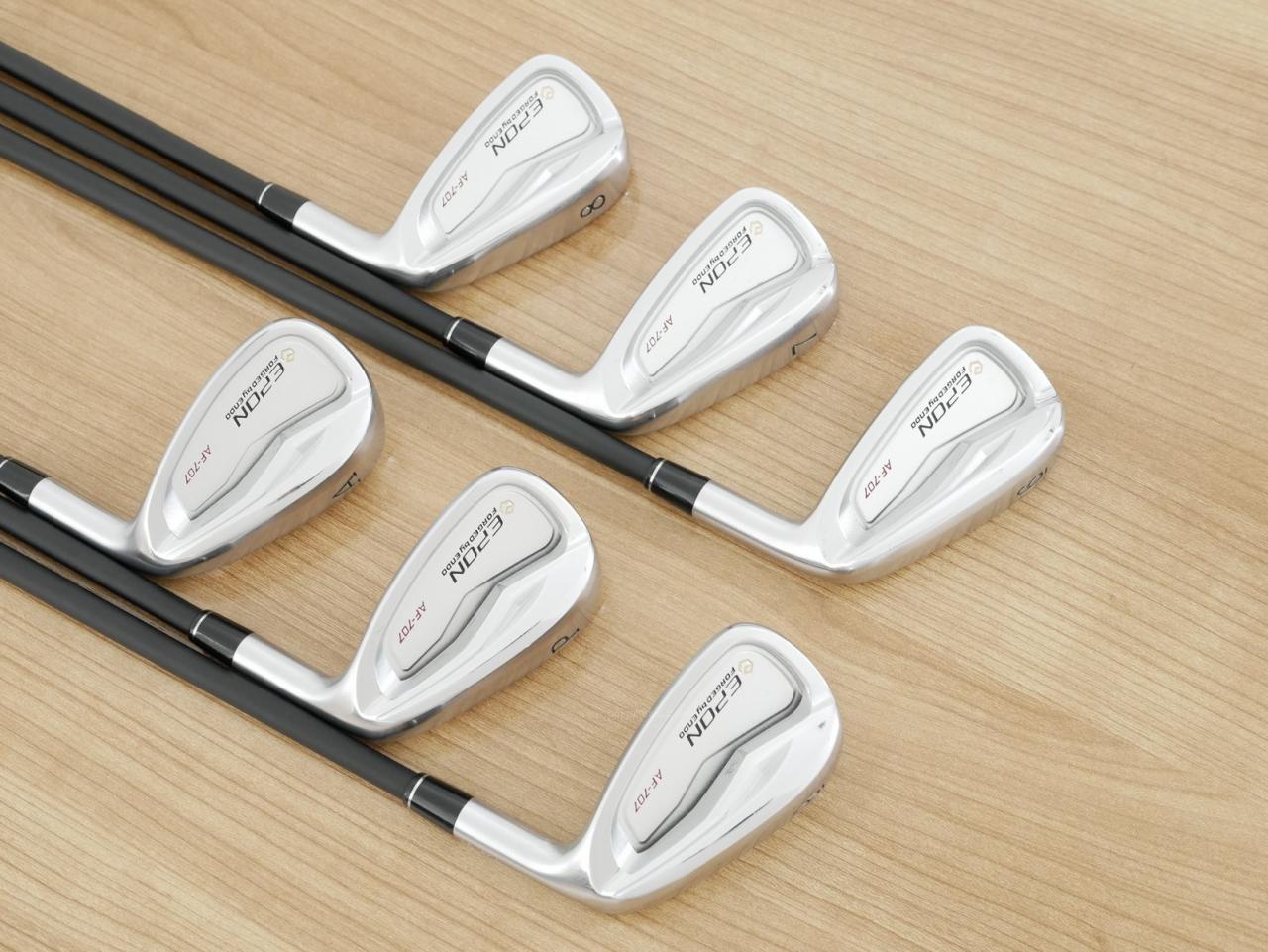 Iron set : Epon : ชุดเหล็ก EPON AF-707 Forged (รุ่นล่าสุด ปี 2024 ใบใหญ่ ตีง่าย ไกล) มีเหล็ก 6-Pw,Aw (6 ชิ้น) ก้านกราไฟต์ Fujikura TRAVIL 95 Flex S