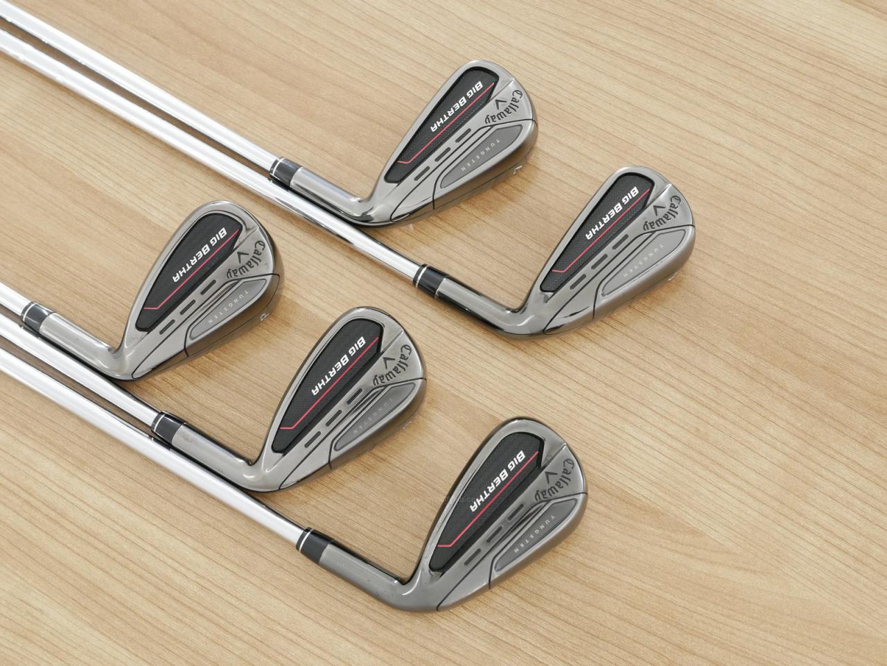 Iron set : Callaway : ชุดเหล็ก Callaway Big Bertha (รุ่นล่าสุด ปี 2023 ตีง่ายที่สุดของ Callaway) มีเหล็ก 6-Pw (5 ชิ้น) ก้านเหล็ก NS Pro 950 Neo Flex S