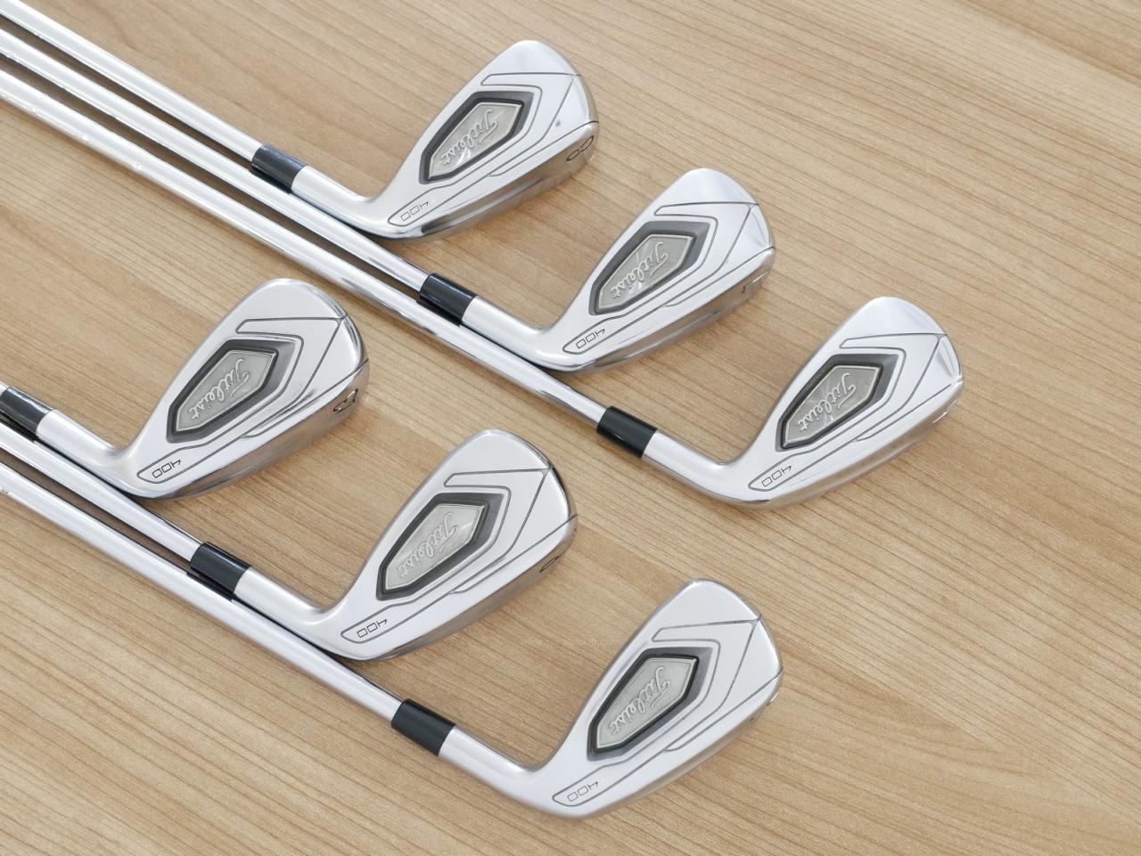 Iron set : Titleist : ชุดเหล็ก Titleist T400 (ตีง่ายที่สุด ไกลที่สุด ออกปี 2020) มีเหล็ก 6-Pw,43 (6 ชิ้น) ก้านเหล็ก NS Pro Modus 105 Flex S