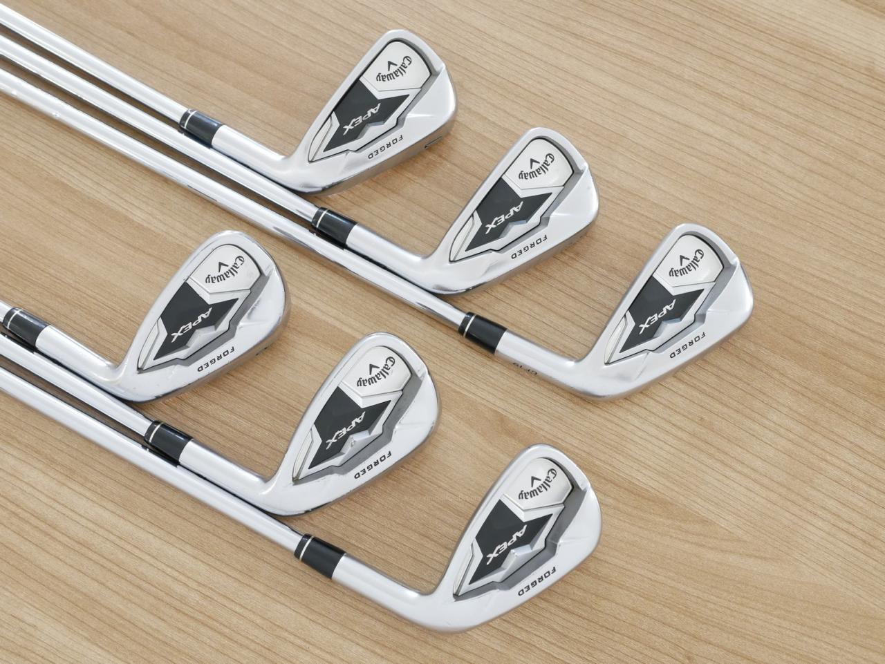 Iron set : Callaway : ชุดเหล็ก Callaway APEX Forged (ออกปี 2019) มีเหล็ก 5-Pw (6 ชิ้น) ก้านเหล็ก NS Pro 950 Flex S