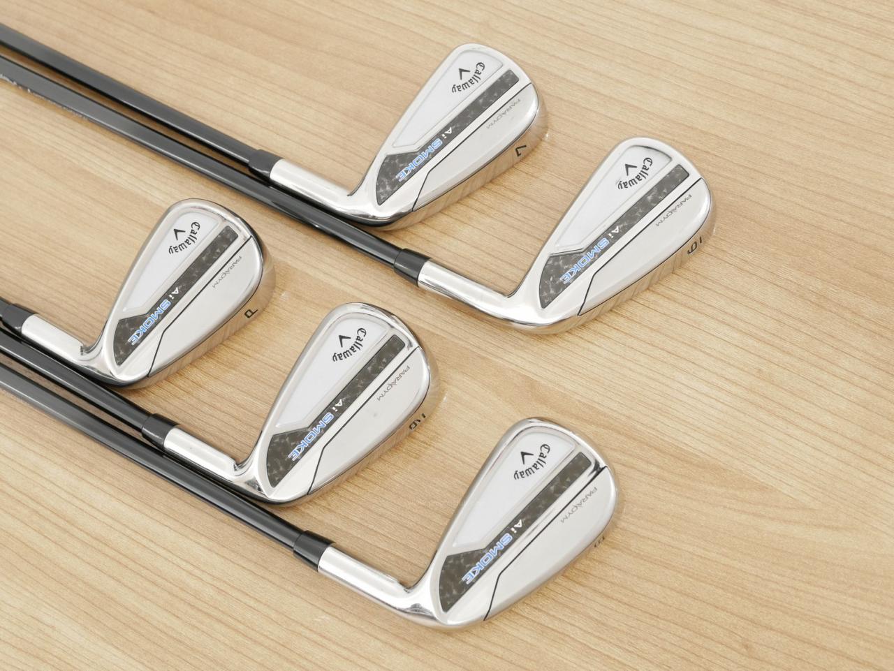 Iron set : Callaway : ชุดเหล็ก Callaway Paradym Ai Smoke (ออกปี 2024 ตีง่ายมาก ไกล Japan Spec.) มีเหล็ก 6-Pw (5 ชิ้น) ก้านกราไฟต์ Mitsubishi TENSEI 50 Flex R
