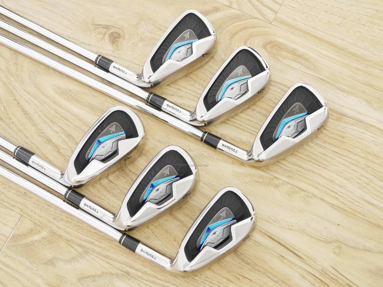 Iron set : Tsuruya : ชุดเหล็ก Tsuruya AXEL BL (ตีง่าย ไกล หน้าเด้ง) มีเหล็ก 5-Pw (6 ชิ้น) ก้านเหล็ก KBS Tour C-Taper 105 Flex R