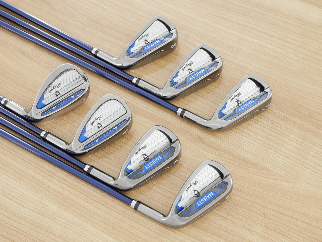 Iron set : Maruman : ชุดเหล็ก Maruman Majesty Royale (รุ่นท๊อปสุด ล่าสุด ออกปี 2024 ของใหม่ 9 หมื่นบาท) มีเหล็ก 6-Pw,Aw,Sw (7 ชิ้น เบอร์ 6 ตีระยะเท่าเบอร์ 5 ของรุ่นอื่น) ก้านกราไฟต์ Flex SR