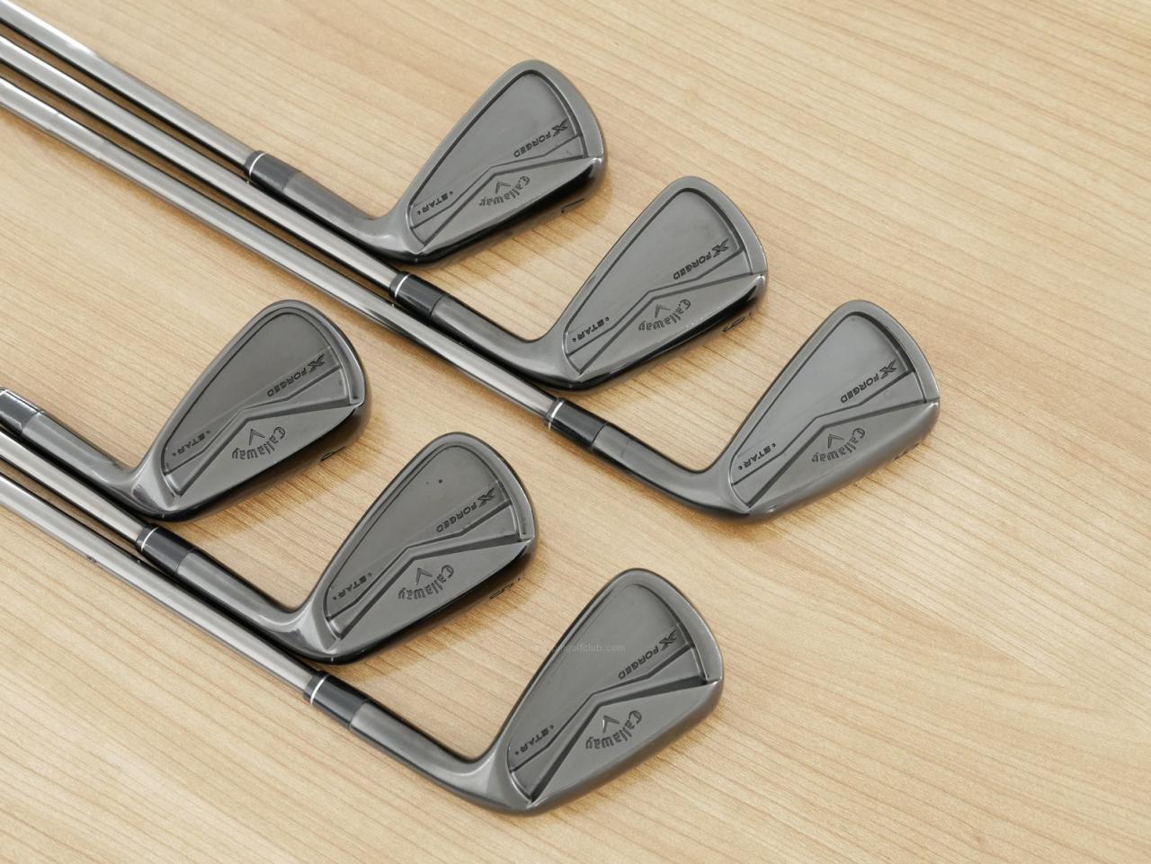 Iron set : Callaway : ชุดเหล็ก Callaway X Forged Star Black Limited (ออกปี 2024 หายากมากๆ) มีเหล็ก 5-Pw (6 ชิ้น) ก้านเหล็ก NS Pro 950 NEO Black Flex S