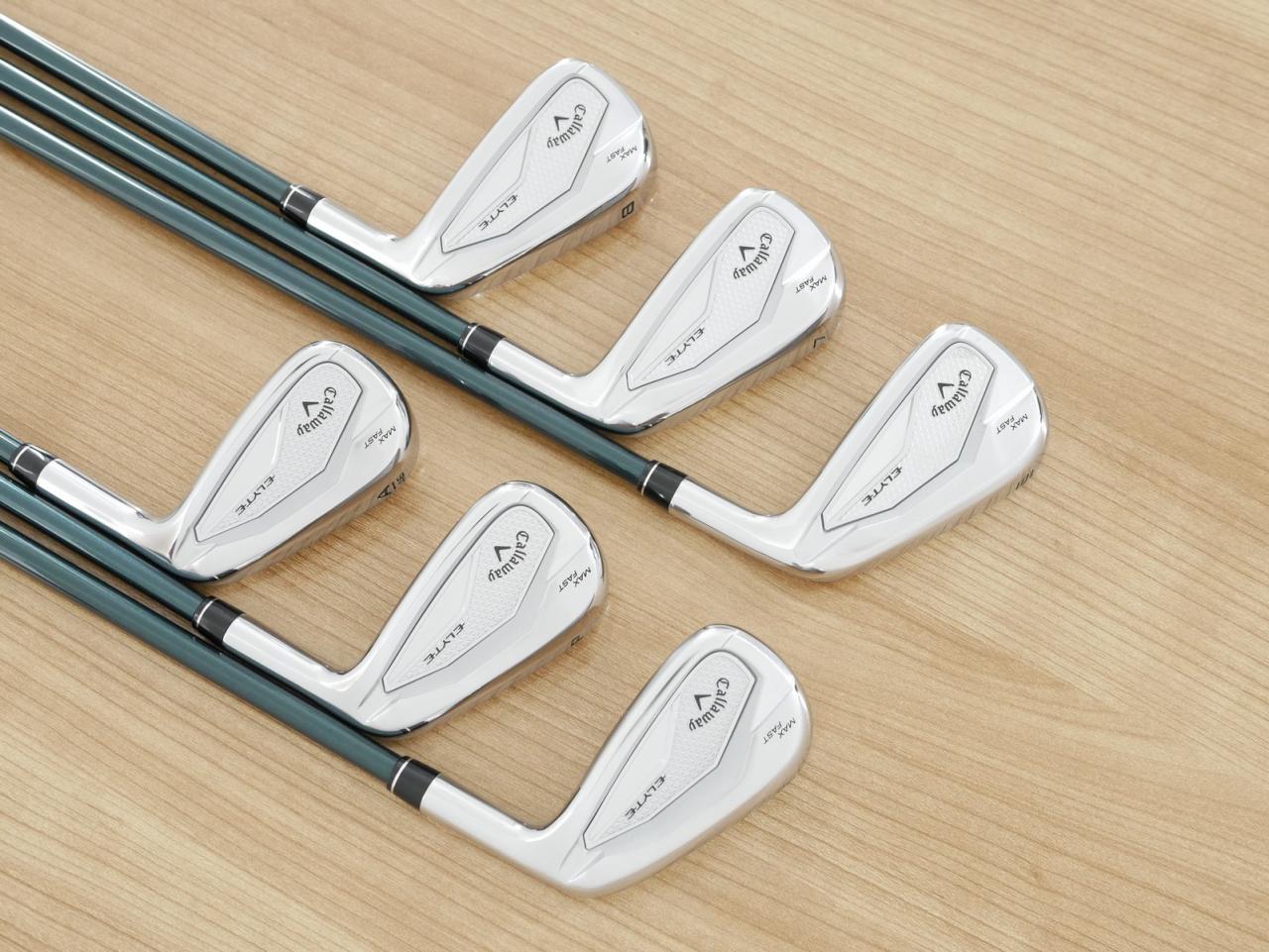 Iron set : Callaway : ชุดเหล็ก Callaway ELYTE Max Fast (รุ่นล่าสุด ออกปี 2025 ตีง่ายมาก ไกล Japan Spec.) มีเหล็ก 6-Pw,Aw (6 ชิ้น) ก้านกราไฟต์ UST Mamiya LINQ 40 Flex SR