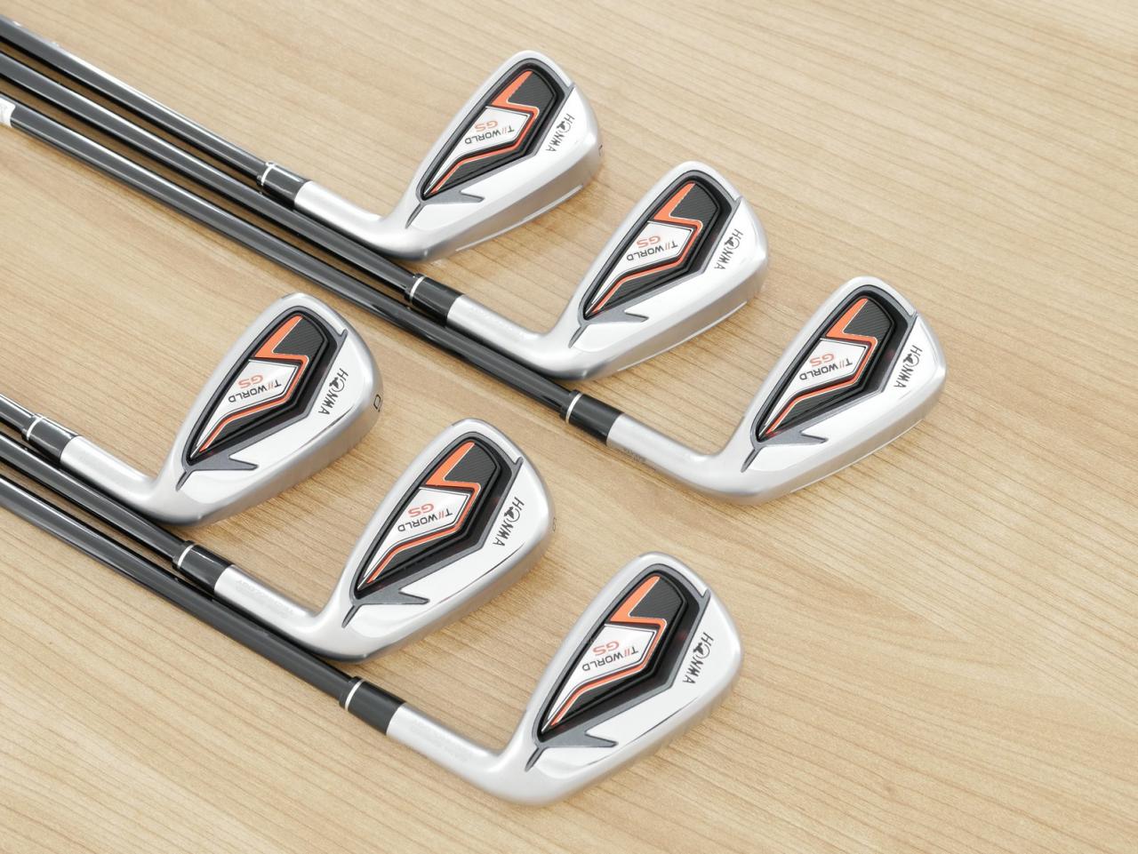Iron set : Honma : ชุดเหล็ก Honma Tour World GS (ออกปี 2021 ใบใหญ่ ตีง่าย ไกล) มีเหล็ก 5-10 (6 ชิ้น) ก้านกราไฟต์ Honma Speedtuned 48 Flex SR