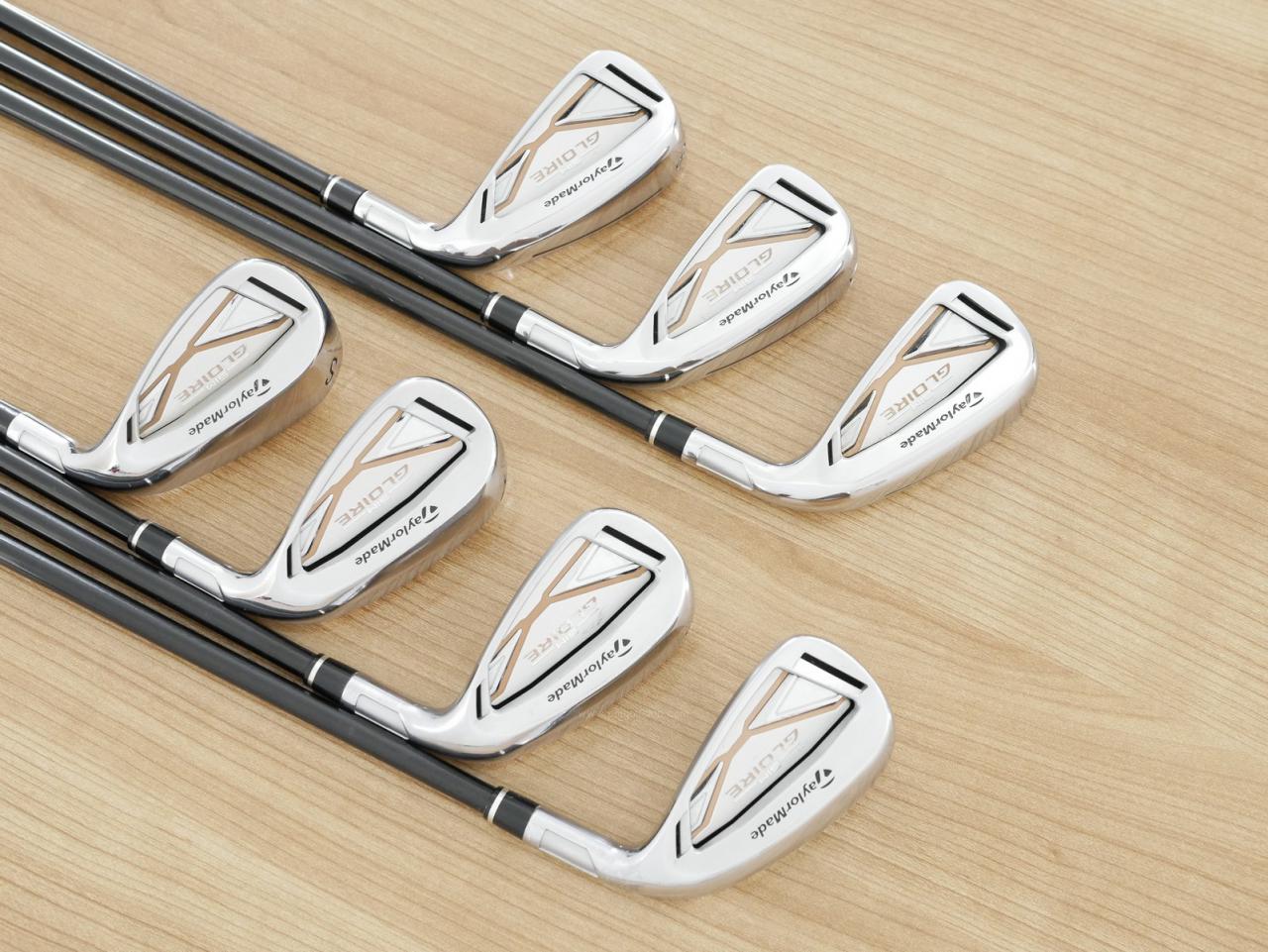 Iron set : Taylormade : ชุดเหล็ก Taylormade SIM GLOIRE (รุ่นปี 2021 รุ่นท๊อปสุด Japan Spec) มีเหล็ก 6-Pw,Aw,Sw (7 ชิ้น) ก้าน Fujikura Air Speeder Flex SR