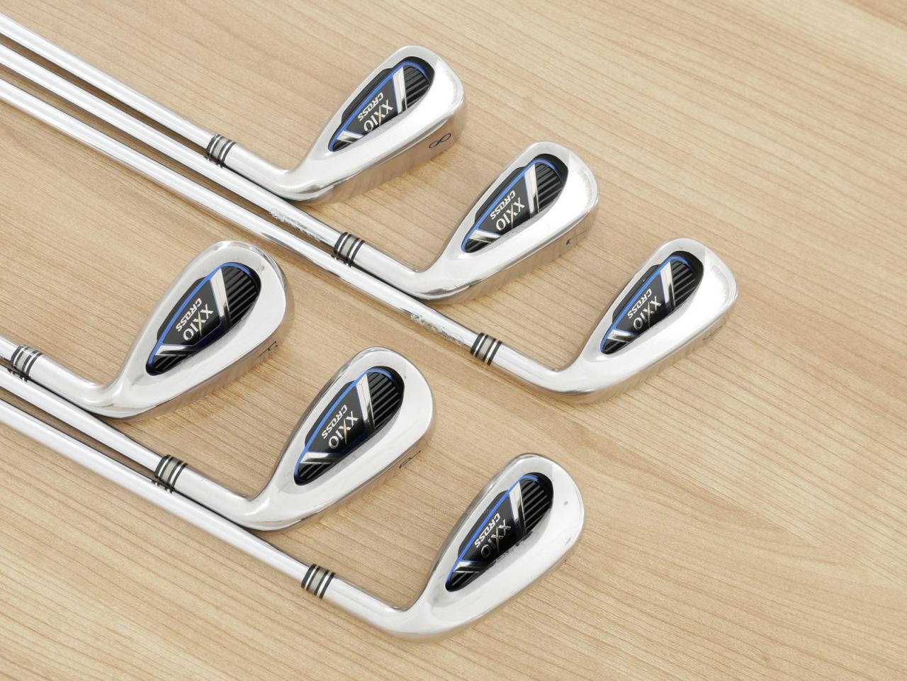 Iron set : XXIO : ชุดเหล็ก XXIO Cross (ออกปี 2019 ตีไกลที่สุดของที่สุดจาก XXIO หน้าเด้งสุดๆ) มีเหล็ก 6-Pw,Aw (6 ชิ้น ตีไกลกว่าปกติ 2 เบอร์) ก้านเหล็ก NS Pro 870 DST Flex R