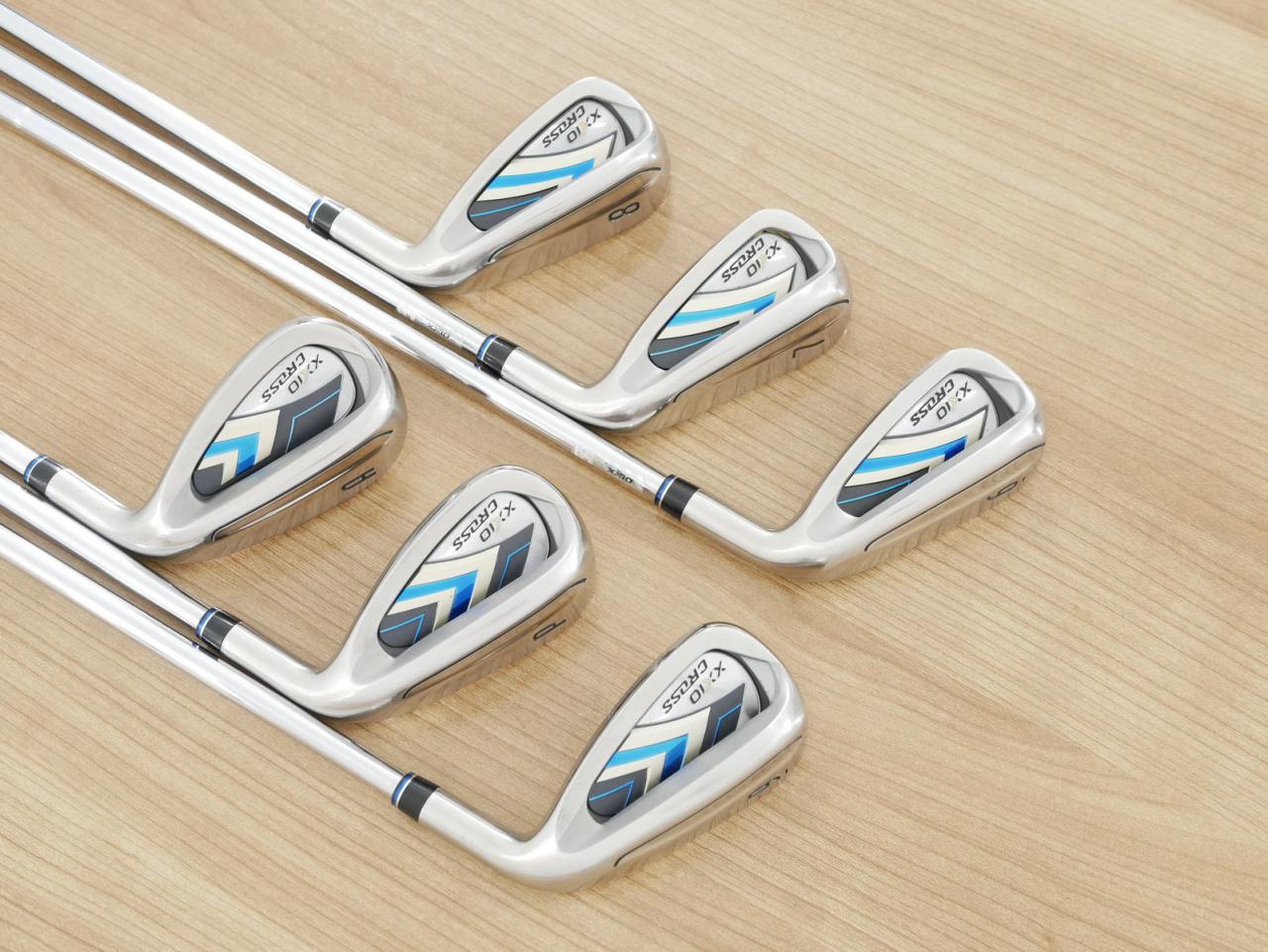 Iron set : XXIO : ชุดเหล็ก XXIO Cross 2 (ออกปี 2021 ตีไกลที่สุดของที่สุดจาก XXIO หน้าเด้งสุดๆ) มีเหล็ก 6-Pw,Aw (6 ชิ้น ตีไกลกว่าปกติ 2 เบอร์) ก้านเหล็ก NS Pro 860 DST Flex R