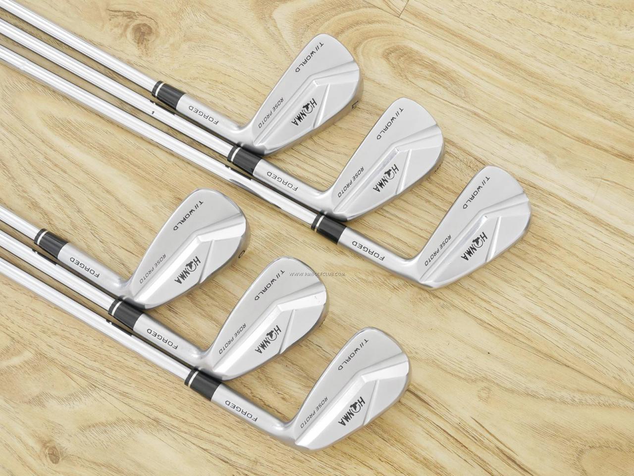 Iron set : Honma : ชุดเหล็ก Honma TW-MB Rose Proto (Forged ปี 2020) มีเหล็ก 5-10 (6 ชิ้น) ก้านเหล็ก AMT Tour White S200