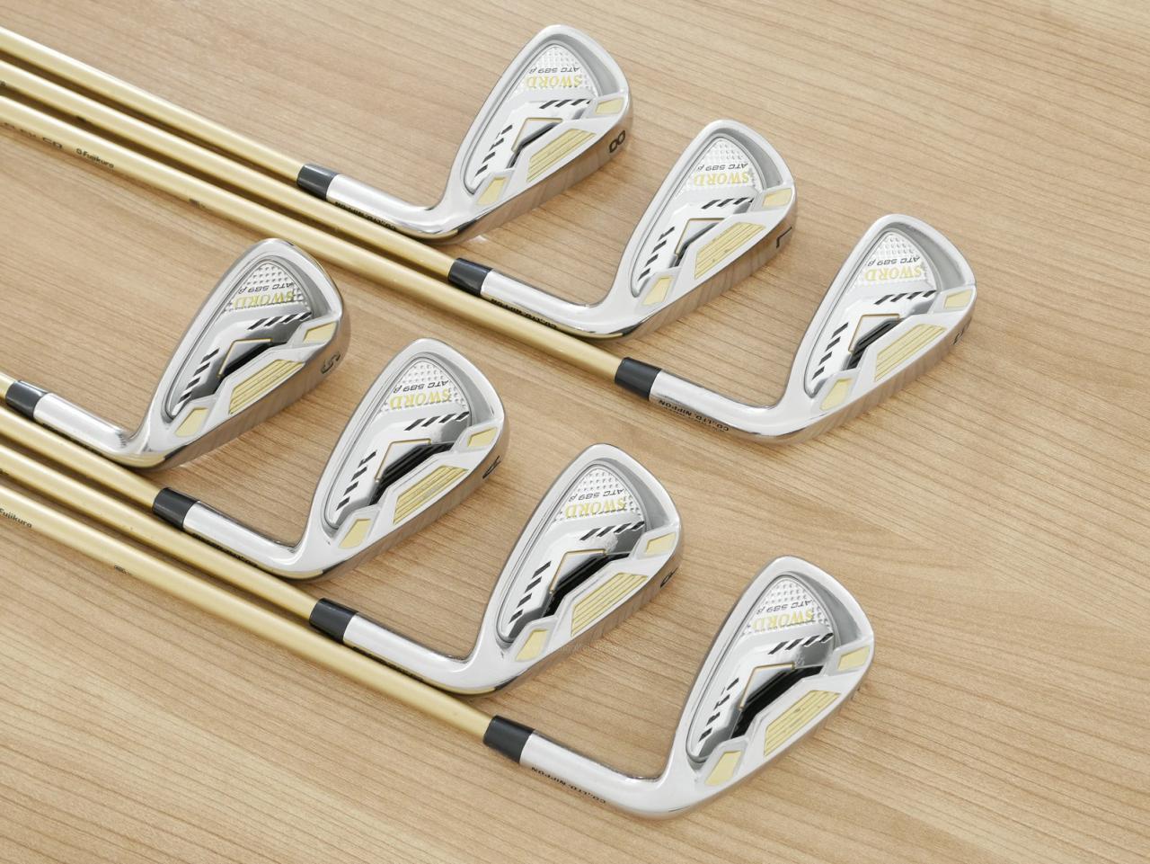 Iron set : Katana : ชุดเหล็ก Katana Sword ATC-589b (ปี 2017) มีเหล็ก 6-Pw,Aw,Sw (7 ชิ้น) ก้านกราไฟต์ Fujikura Speeder 589 Flex SR