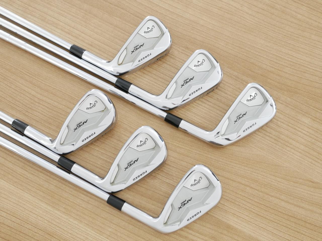 Iron set : Callaway : ชุดเหล็ก Callaway APEX Pro Forged (ออกปี 2019) มีเหล็ก 5-Pw (6 ชิ้น) ก้านเหล็ก NS Pro Modus 105 Flex S