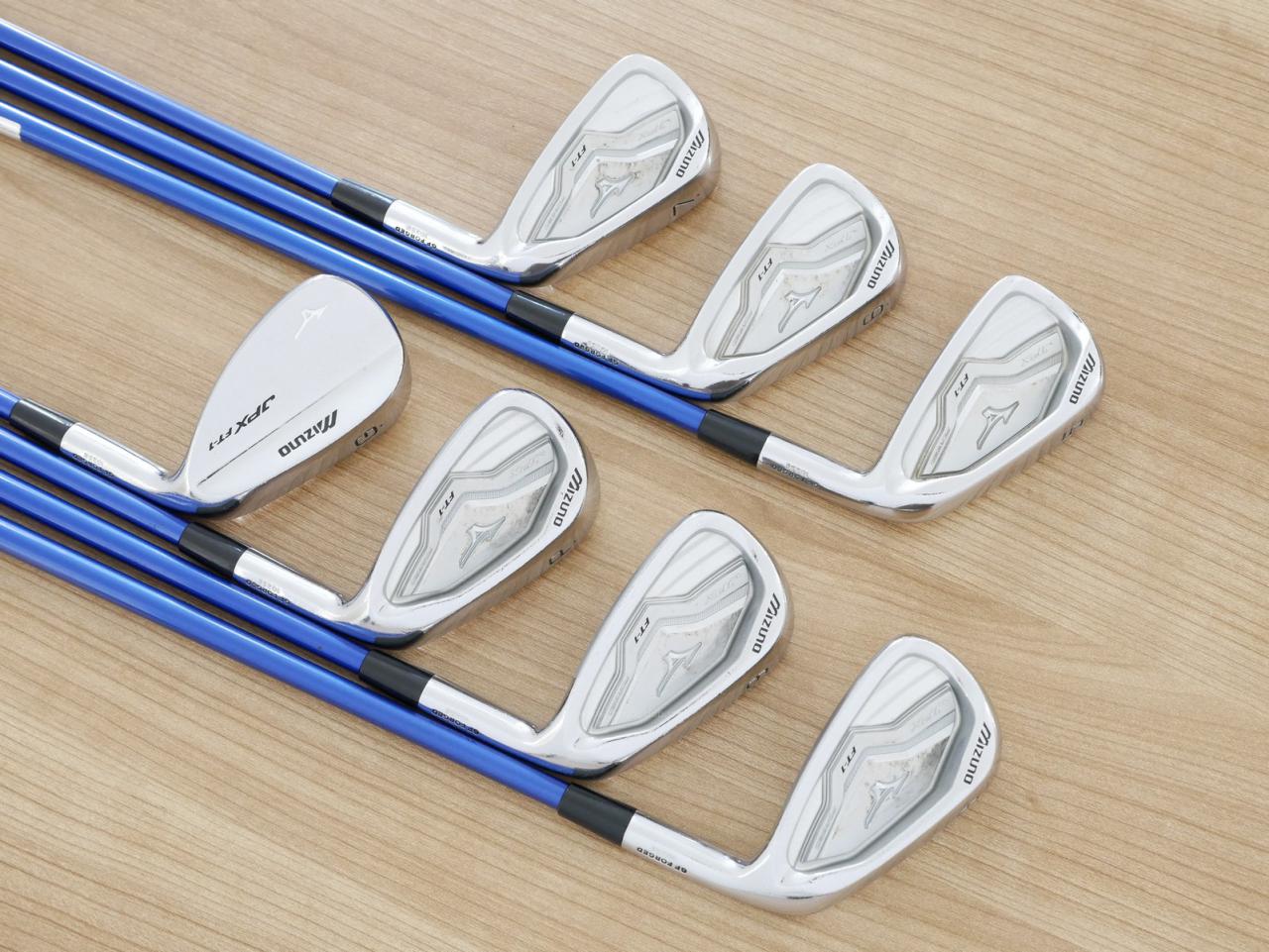 Iron set : Mizuno : ชุดเหล็ก Mizuno JPX FT-1 Forged (ปี 2017) มีเหล็ก 5-Pw,Aw (7 ชิ้น) ก้านกราไฟต์ Fujikura Speeder i85 Flex S