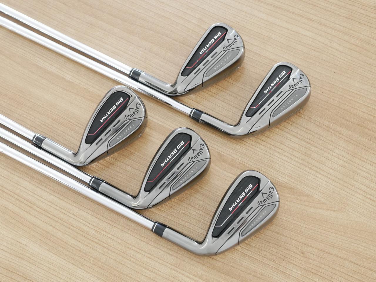 Iron set : Callaway : ชุดเหล็ก Callaway Big Bertha (รุ่นล่าสุด ปี 2023 ตีง่ายที่สุดของ Callaway) มีเหล็ก 6-Pw (5 ชิ้น) ก้านเหล็ก NS Pro 950 Neo Flex S