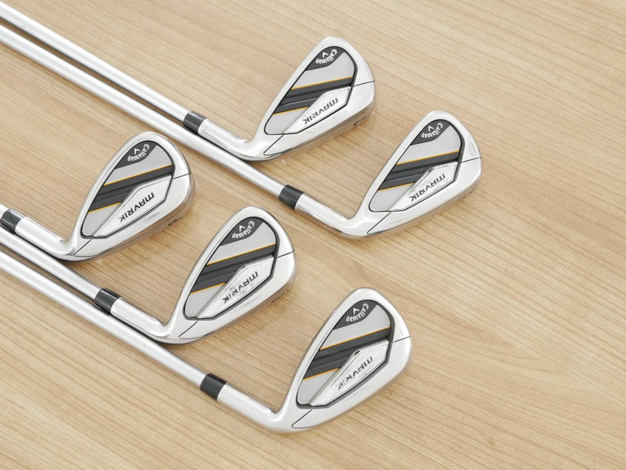 Iron set : Callaway : ชุดเหล็ก Callaway Mavrik (ปี 2020 ตีง่าย ไกลมากๆ) มีเหล็ก 6-Pw (5 ชิ้น) ก้านกราไฟต์ Mitsubishi Diamana 50 Flex S