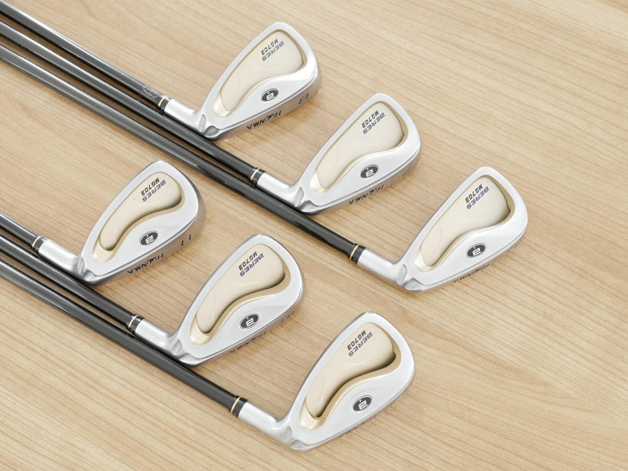 Iron set : Honma : Honma Beres MG703 (หน้าเด้ง) มีเหล็ก 6-11 (6 ชิ้น เทียบเท่า 5-Pw) ก้าน ARMRQ UD49 Flex R (1 ดาว)