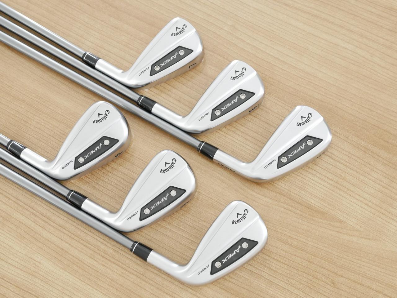 Iron set : Callaway : ชุดเหล็ก Callaway APEX Ai200 Forged (รุ่นล่าสุด ออกปี 2024) มีเหล็ก 5-Pw (6 ชิ้น) ก้านกราไฟต์ Fujikura MC 80 Flex S