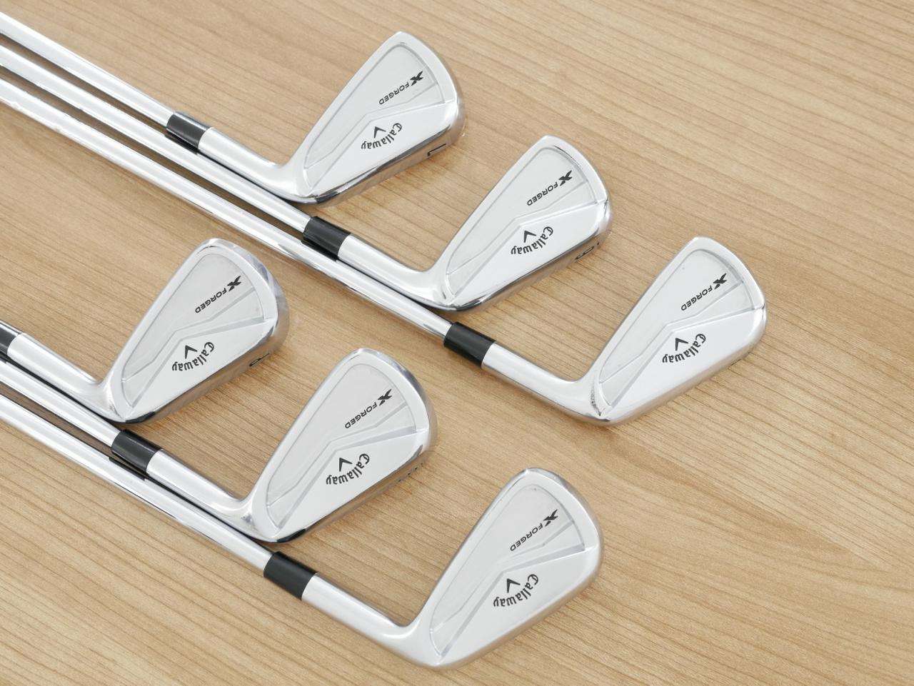 Iron set : Callaway : ชุดเหล็ก Callaway X Forged (ออกปี 2024 นุ่ม แน่น หล่อมาก) มีเหล็ก 5-Pw (6 ชิ้น) ก้านเหล็ก NS Pro Modus 105 Flex S