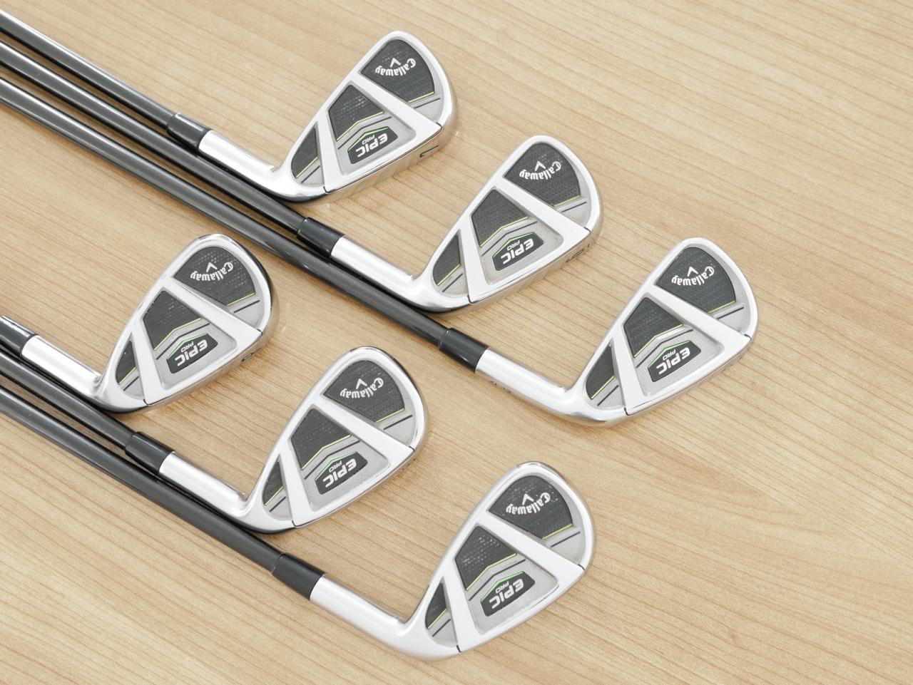 Iron set : Callaway : ชุดเหล็ก Callaway EPIC Pro (ปี 2018) มีเหล็ก 5-Pw (6 ชิ้น) ก้านกราไฟต์ Tour AD AD-75 Flex S