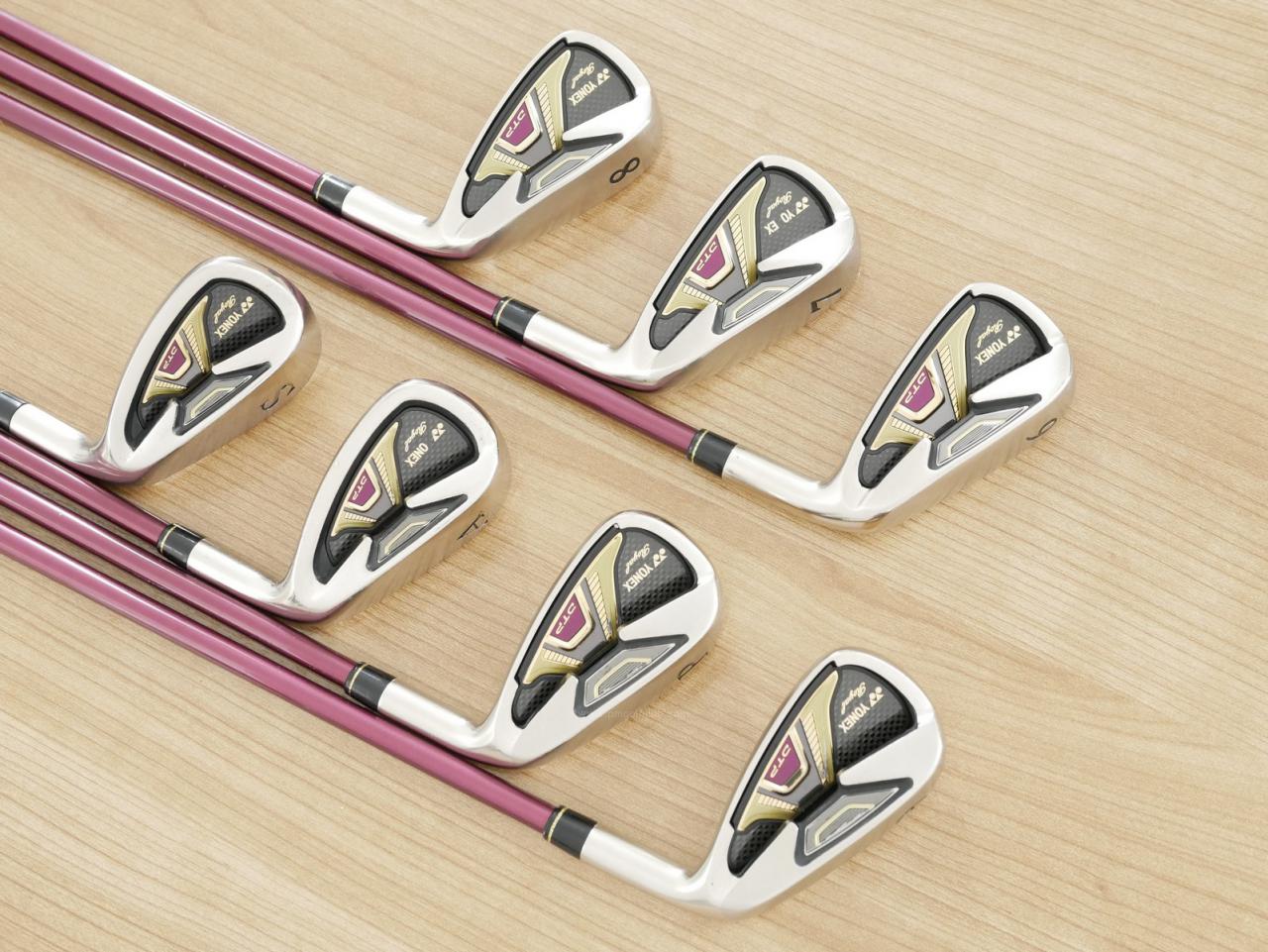 Iron set : Yonex : ชุดเหล็ก Yonex Royal DTP (ออกปี 2016 ท๊อปสุด ก้านดีมาก หน้าเด้ง ตีไกลสุดๆ) มีเหล็ก 6-Pw,Aw,Sw (7 ชิ้น) ก้านกราไฟต์ Flex R