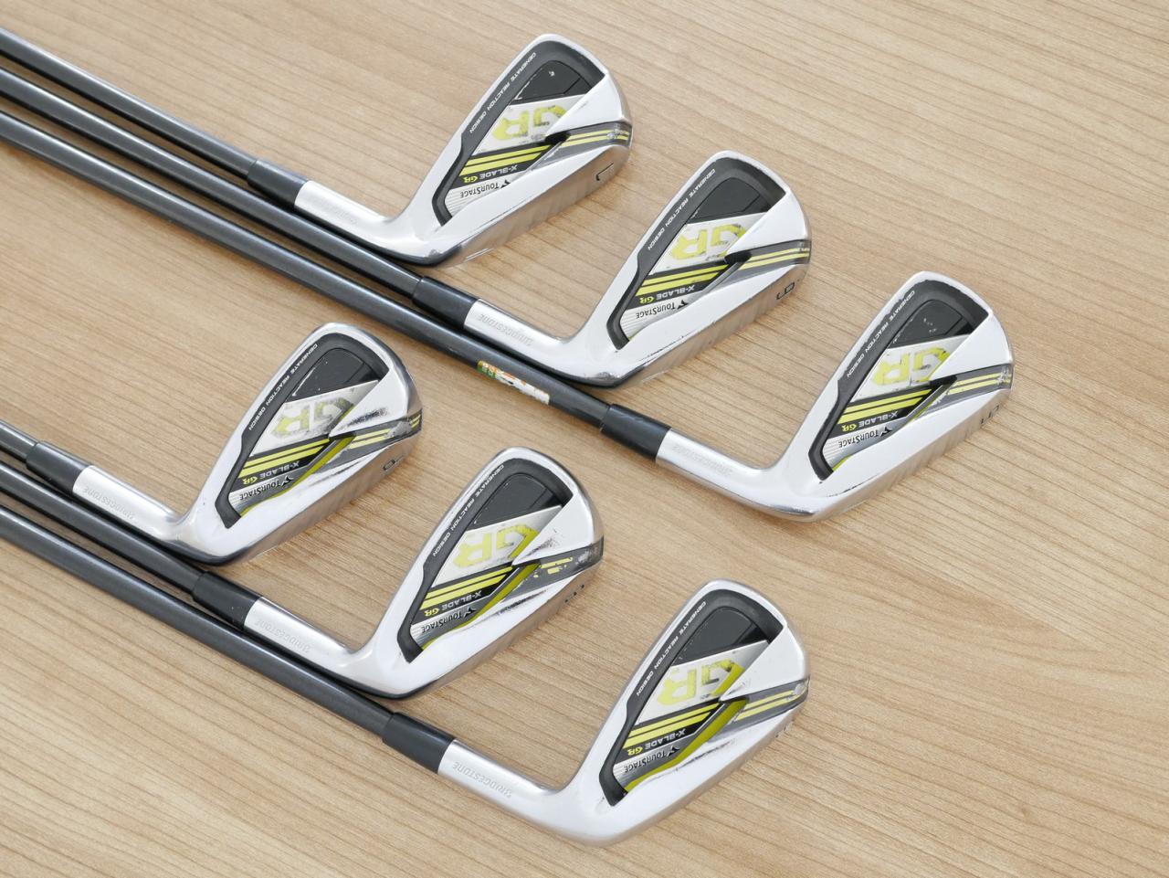 Iron set : Tourstage : ชุดเหล็ก Tourstage X-Blade GR (ใบใหญ่ ตีง่าย) มีเหล็ก 5-Pw (6 ชิ้น) ก้านกราไฟต์ Tour AD B14-03i Flex S