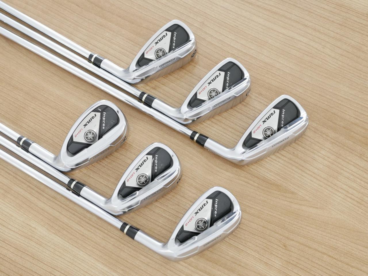 Iron set : Yamaha : ชุดเหล็ก Yamaha Inpres RMX UD+2 (ปี 2017 ตีไกลที่สุด ไกลกว่าเหล็กทั่วไป 2 เบอร์) มีเหล็ก 6-Pw,Aw (6 ชิ้น) ก้านเหล็ก NS Pro ZELOS 7 Flex R