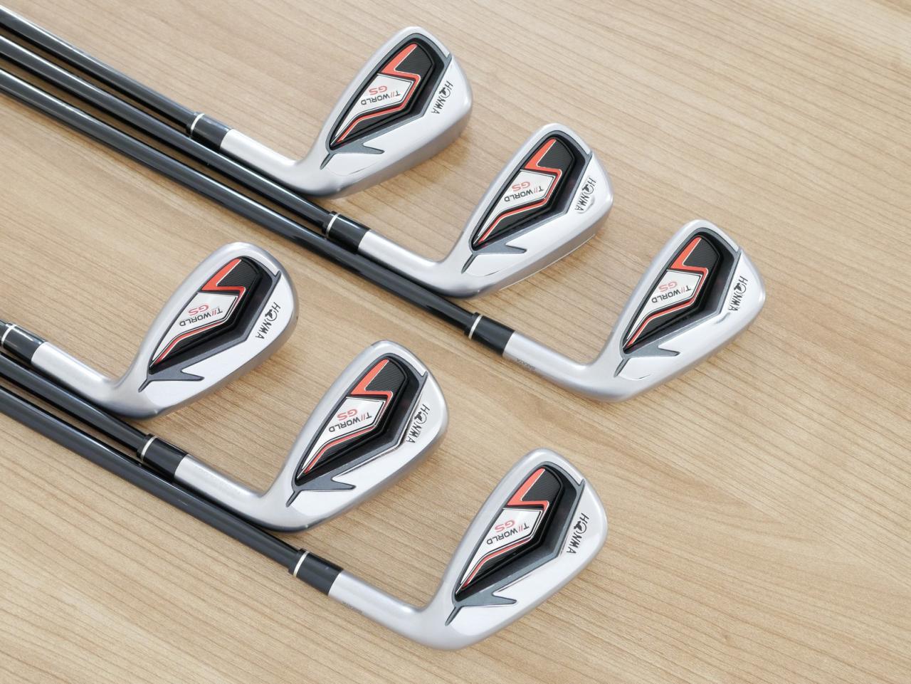 Iron set : Honma : ชุดเหล็ก Honma Tour World GS (ออกปี 2021 ใบใหญ่ ตีง่าย ไกล) มีเหล็ก 6-10,Sw (6 ชิ้น) ก้านกราไฟต์ Honma Speedtuned 48 Flex SR