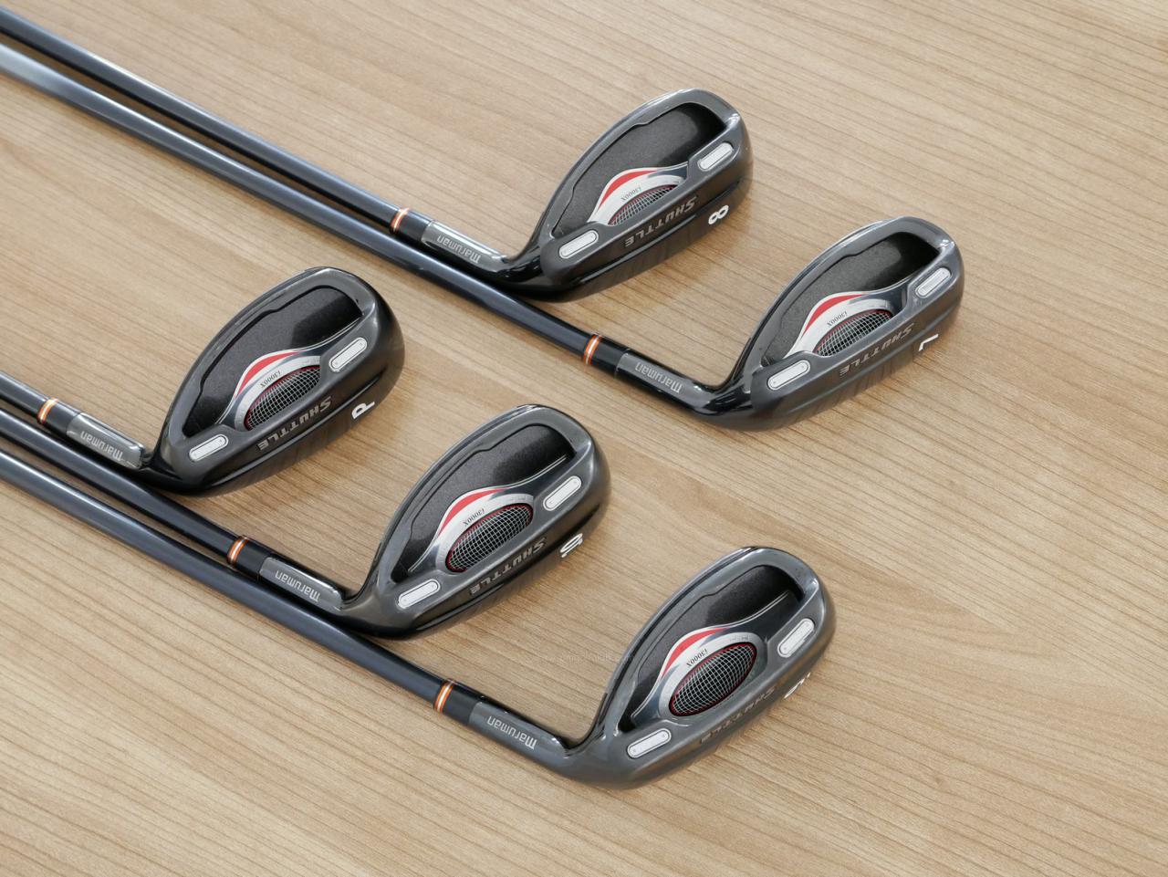 Iron set : Maruman : ชุดเหล็กกระเทย Maruman Shuttle i3000x มีเหล็ก 7-10,Pw (5 ชิ้น) ก้านกราไฟต์ Flex R 
