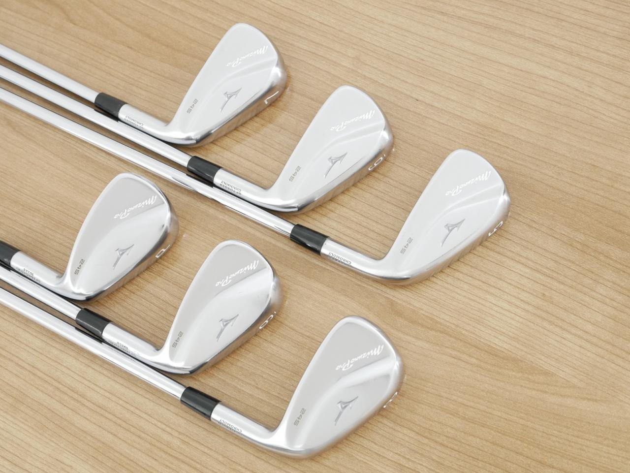 Iron set : Mizuno : ชุดเหล็ก Mizuno Pro 245 Forged (ปี 2024 นุ่ม แน่น ระยะดี) มีเหล็ก 5-Pw (6 ชิ้น) ก้านเหล็ก NS Pro ZELOS 8 Flex S