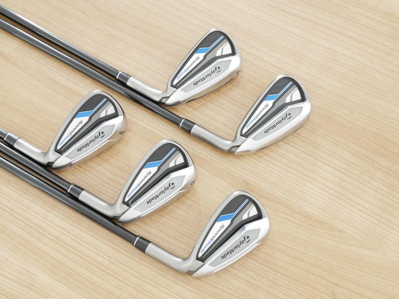 Iron set : Taylormade : ชุดเหล็ก Taylormade SpeedBlade มีเหล็ก 6-Pw (5 ชิ้น) ก้านกราไฟต์ Flex R