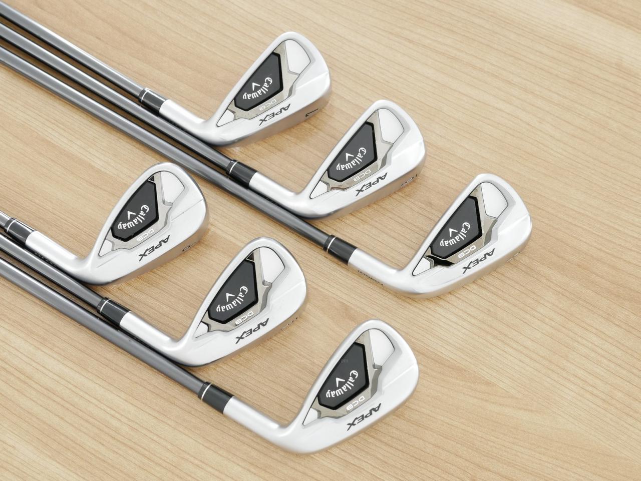 Iron set : Callaway : ชุดเหล็ก Callaway APEX DCB Forged (ปี 2022) มีเหล็ก 5-Pw (6 ชิ้น) ก้านกราไฟต์ Mitsubishi Diamana 55 Flex R