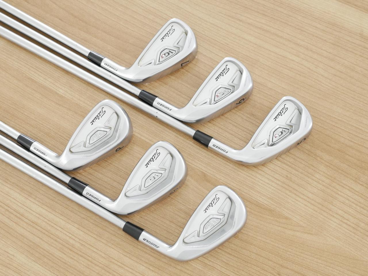 Iron set : Titleist : ชุดเหล็ก Titleist VG3 Forged (ออกปี 2019 Japan Spec. นุ่มแน่น) มีเหล็ก 5-Pw (6 ชิ้น) ก้านกราไฟต์ Mitsubishi Rayon VGI Flex S