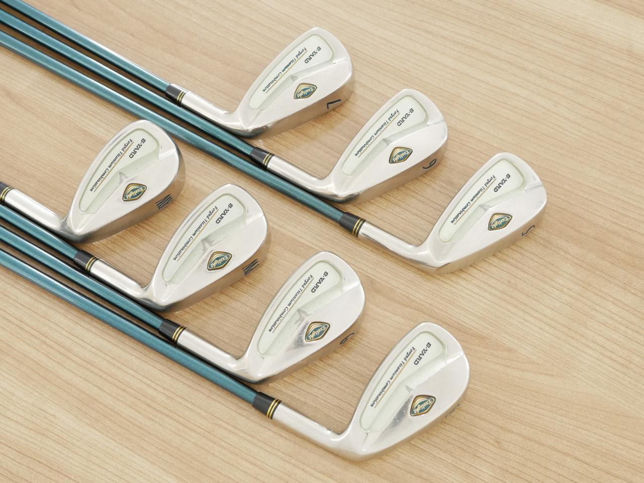 Iron set : Other Brand : ชุดเหล็ก S-Yard Exelight มีเหล็ก 5-Pw,Aw (7 ชิ้น) ก้านกราไฟต์ Flex R1