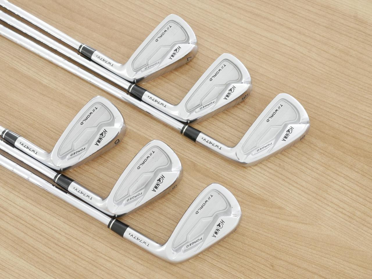 Iron set : Honma : ชุดเหล็ก Honma Tour World TW747Vx Forged (ปี 2019) มีเหล็ก 5-10 (6 ชิ้น) ก้านเหล็ก NS Pro Modus Flex S
